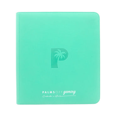 Palms off Gaming Collector's Series 12 Pocket Zip Trading Card Binder - TURQUOISE