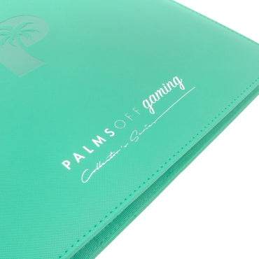 Palms off Gaming Collector's Series 12 Pocket Zip Trading Card Binder - TURQUOISE