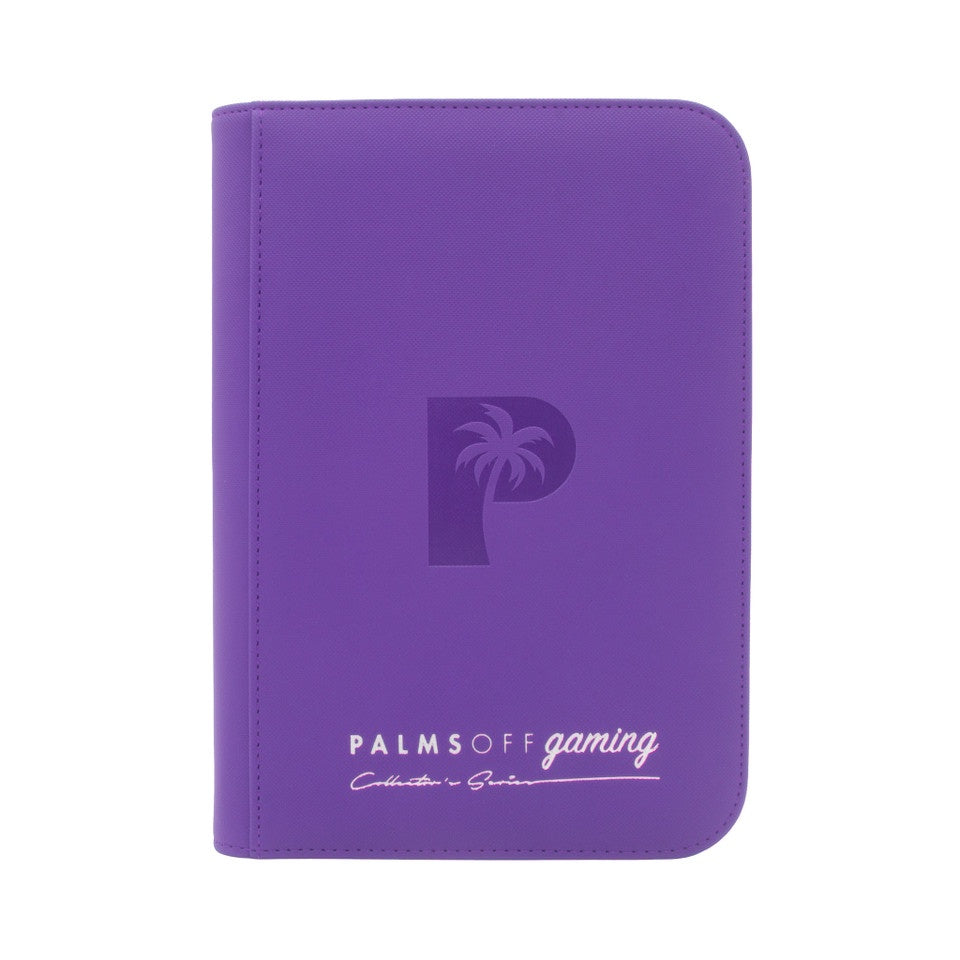 Palms off Gaming Collector's Series 4 Pocket Zip Trading Card Binder - PURPLE