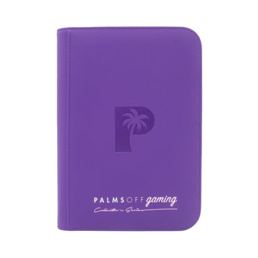 Palms off Gaming Collector's Series 4 Pocket Zip Trading Card Binder - PURPLE