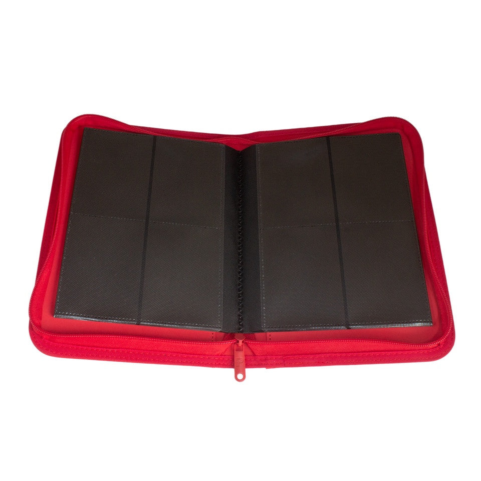 Palms off Gaming Collector's Series 4 Pocket Zip Trading Card Binder - RED