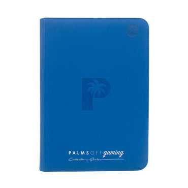 Palms off Gaming Collector's Series 9 Pocket Zip Trading Card Binder - BLUE