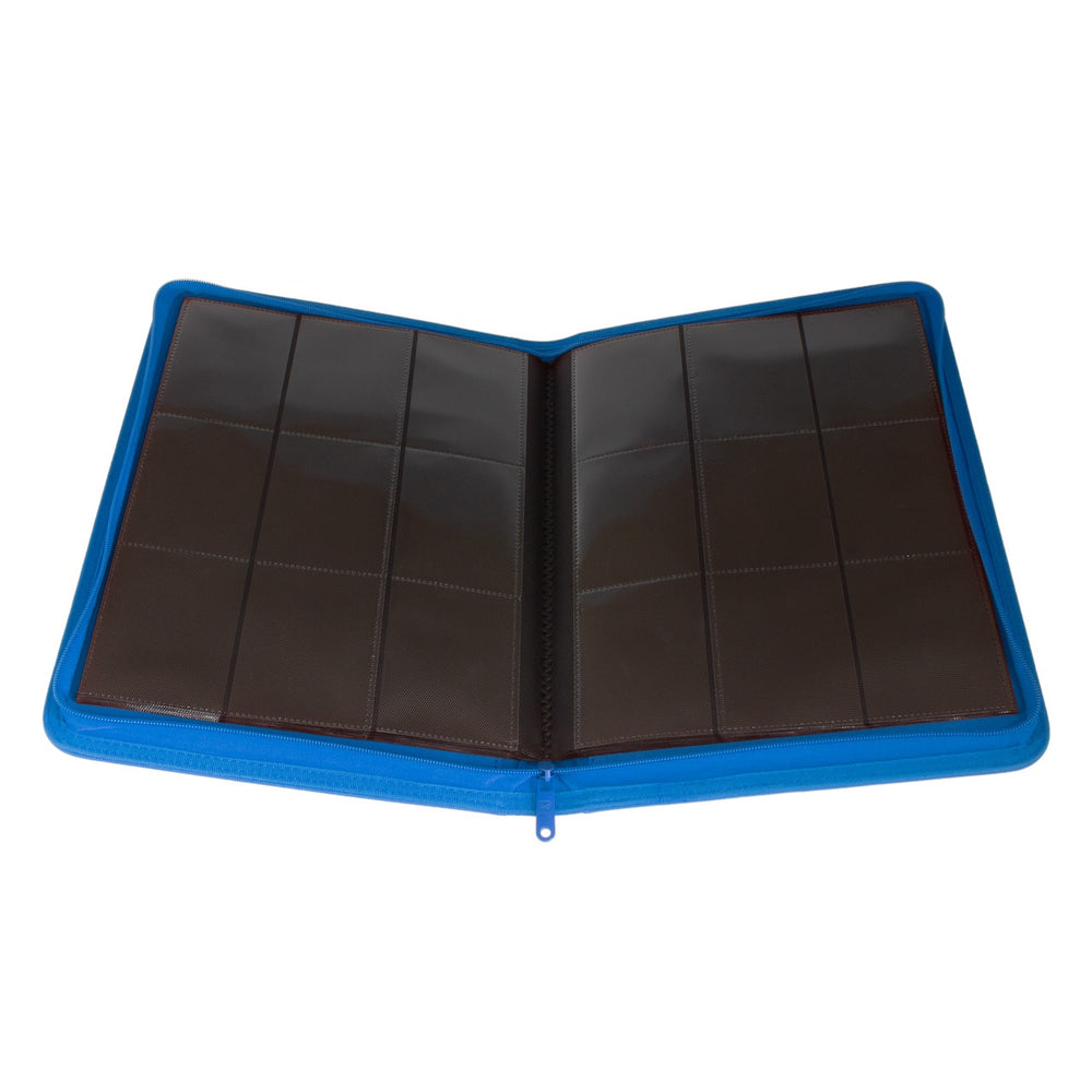 Palms off Gaming Collector's Series 9 Pocket Zip Trading Card Binder - BLUE