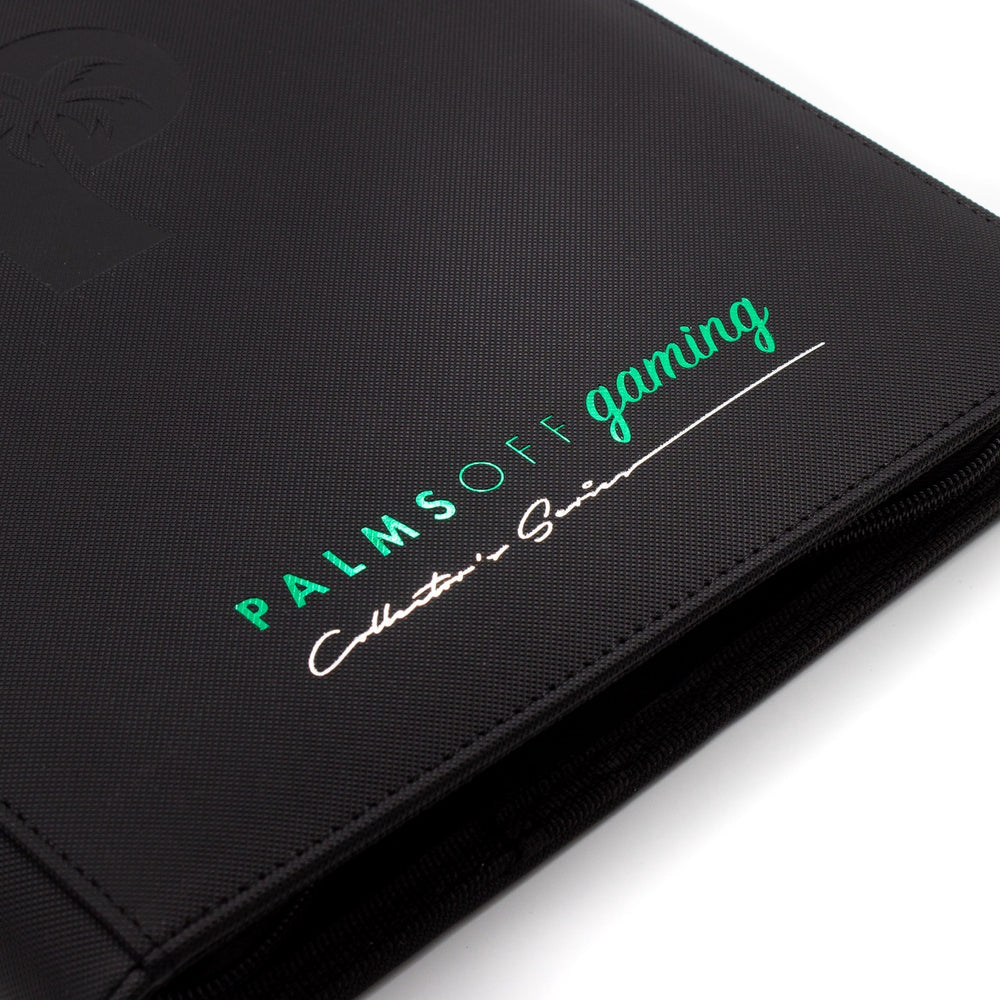 Palms off Gaming Collector's Series 9 Pocket Zip Trading Card Binder - BLACK