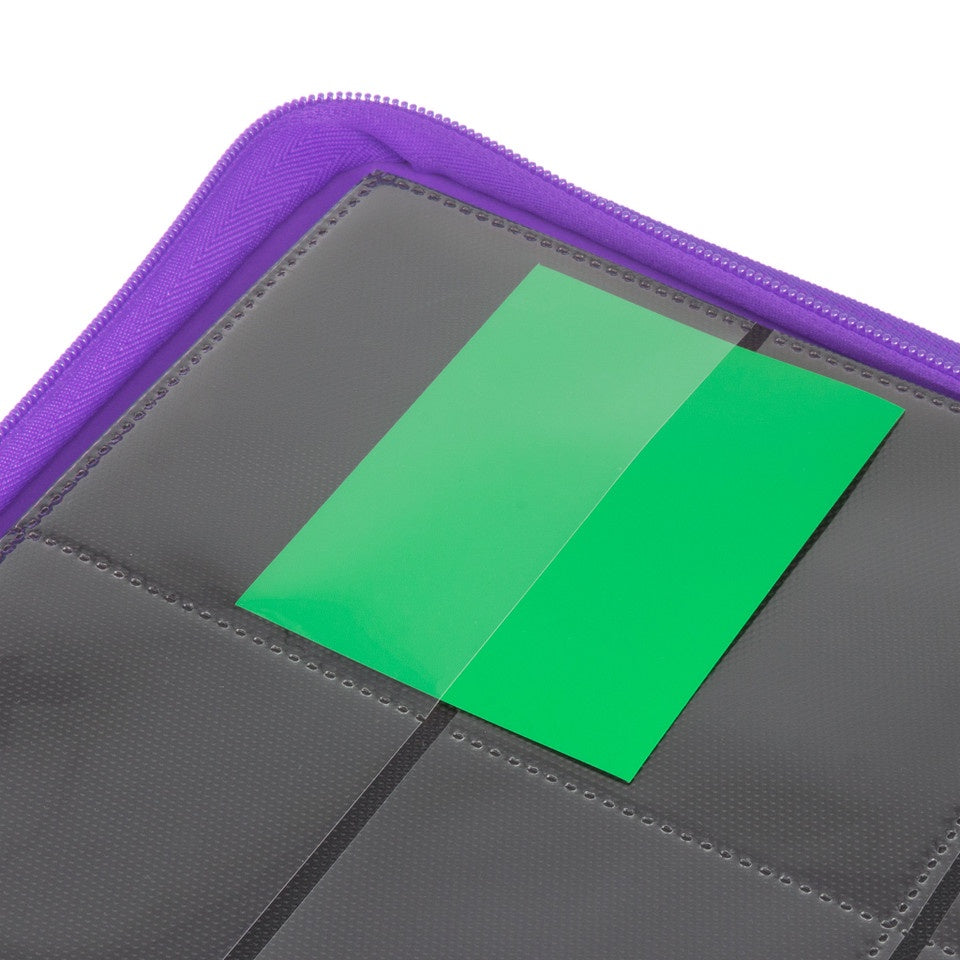 Palms off Gaming Collector's Series 12 Pocket Zip Trading Card Binder - PURPLE