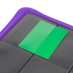 Palms off Gaming Collector's Series 12 Pocket Zip Trading Card Binder - PURPLE