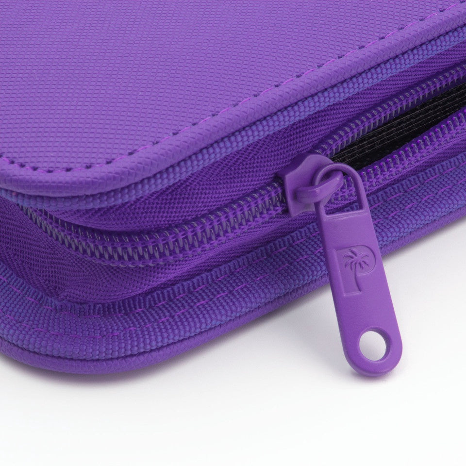 Palms off Gaming Collector's Series 12 Pocket Zip Trading Card Binder - PURPLE