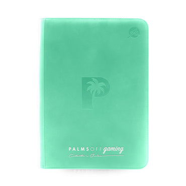 Palms off Gaming Collector's Series 9 Pocket Zip Trading Card Binder - TURQUOISE