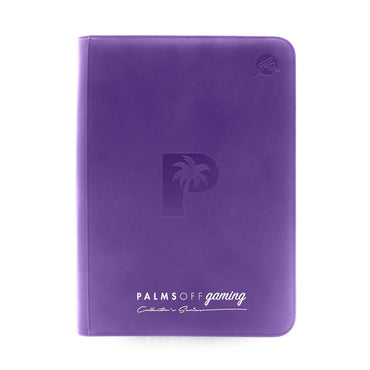 Palms off Gaming Collector's Series 9 Pocket Zip Trading Card Binder - PURPLE