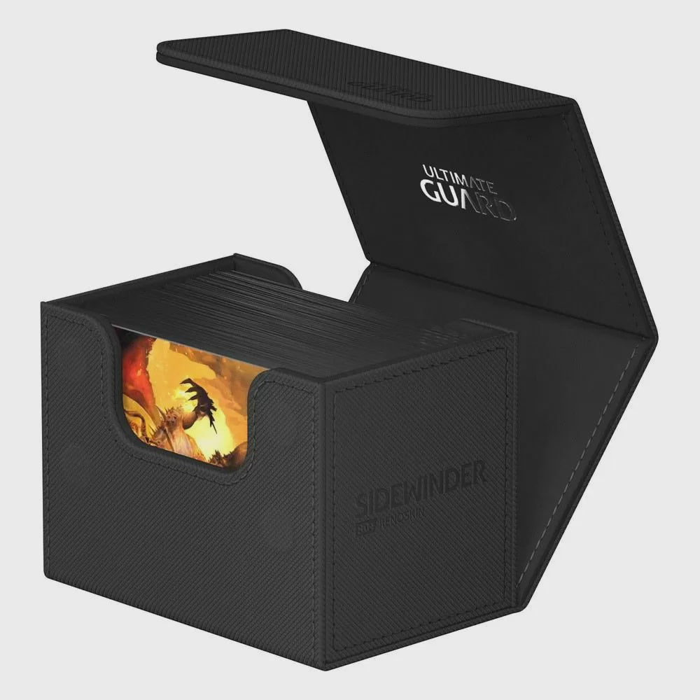 Ultimate Guard Sidewinder 80+ Xenoskin Monocolor Black Deck Box