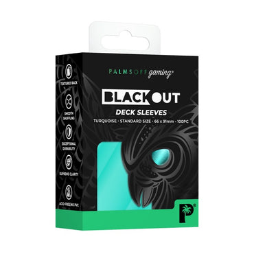 Blackout Deck Sleeves - Standard Size - Turquoise