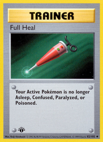 Full Heal (82/102) (Shadowless) [Base Set 1st Edition]