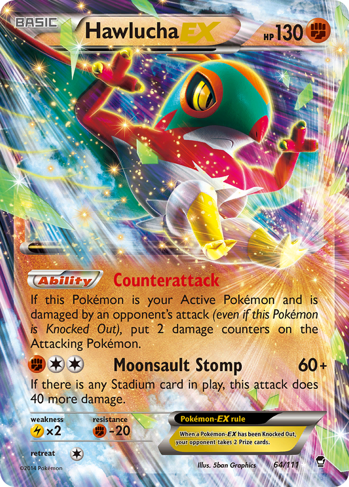 Hawlucha EX (64/111) [XY: Furious Fists]