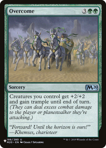 Overcome [The List]