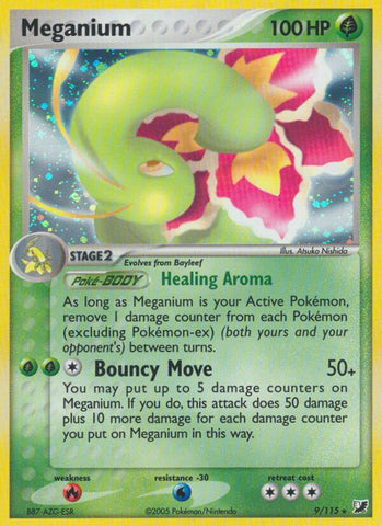 Meganium (9/115) (Theme Deck Exclusive) [EX: Unseen Forces]