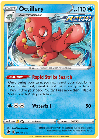 Octillery (037/163) (Theme Deck Exclusive) [Sword & Shield: Battle Styles]