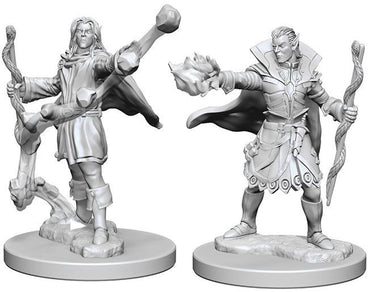 Pathfinder - Deep Cuts Unpainted Miniatures: Elf Sorcerer Male