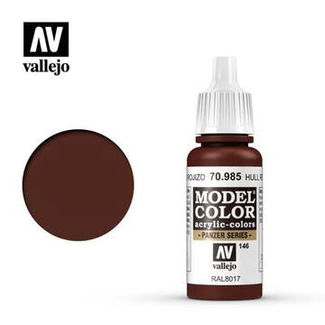 Vallejo Model Color: #164 - Hull Red - 18 ml Matt Acrylic Paint