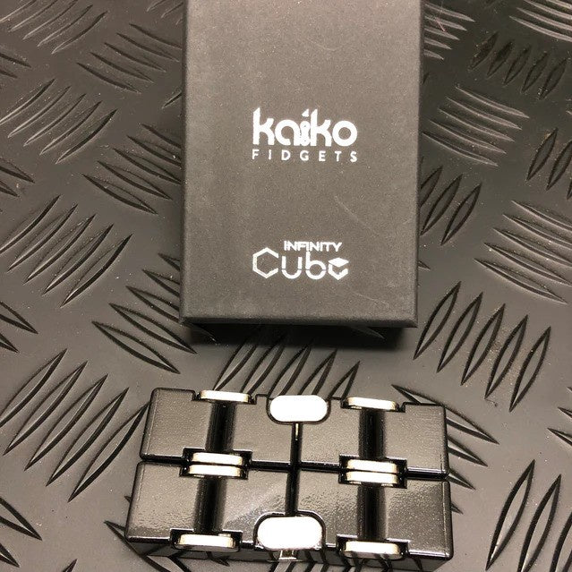 BLACK Metal Infinity Cube Fidget - 214 grams