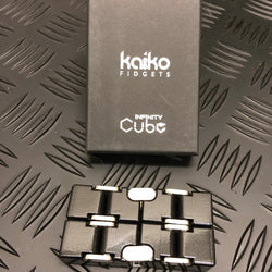 BLACK Metal Infinity Cube Fidget - 214 grams