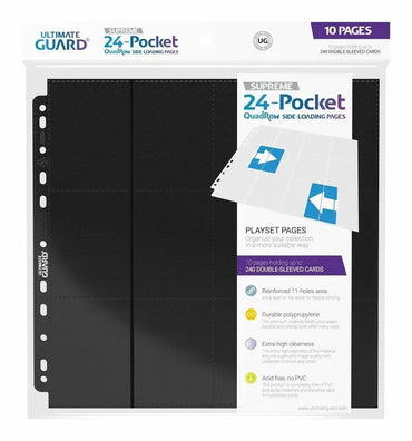 Ultimate Guard 24 Pocket QuadRow Side-Loading Pages (10) Folder