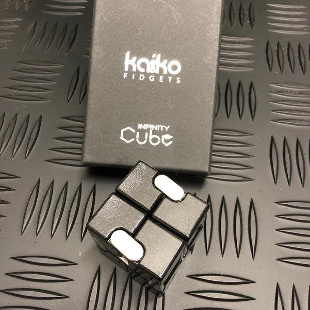 BLACK Metal Infinity Cube Fidget - 214 grams