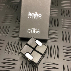 BLACK Metal Infinity Cube Fidget - 214 grams