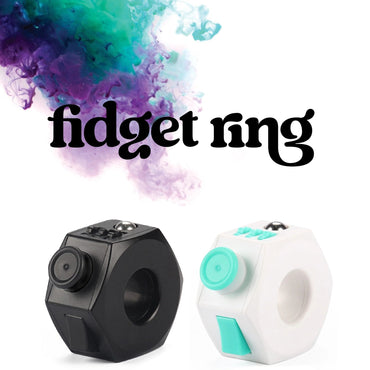 Fidget Cube Ring -  Black