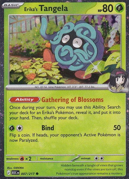 Erika's Tangela (007/217) (Cosmos Holo) [Miscellaneous Cards]