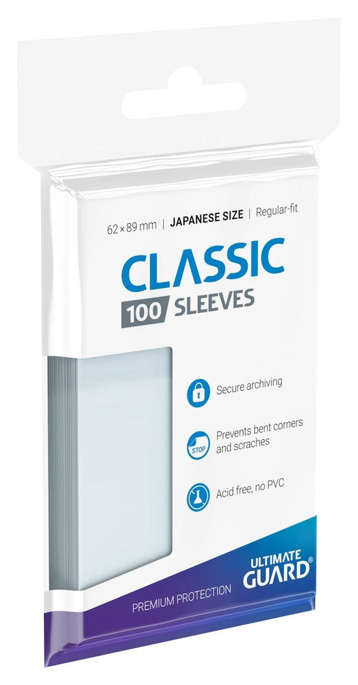Ultimate Guard: Japanese Size Sleeves – Classic Soft – Transparent