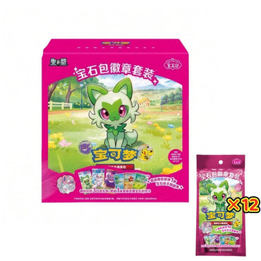Pokemon TCG 2026 Pokemon TCG S-Chinese Exclusive Gem Pack Badge Sealed Case (12 Packs)