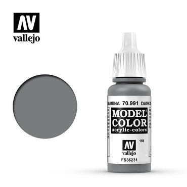 Vallejo Model Color: #182 - Dark Sea Grey - 18 ml Matt Acrylic Paint