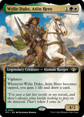 Wylie Duke, Atiin Hero (Extended Art) [Outlaws of Thunder Junction]