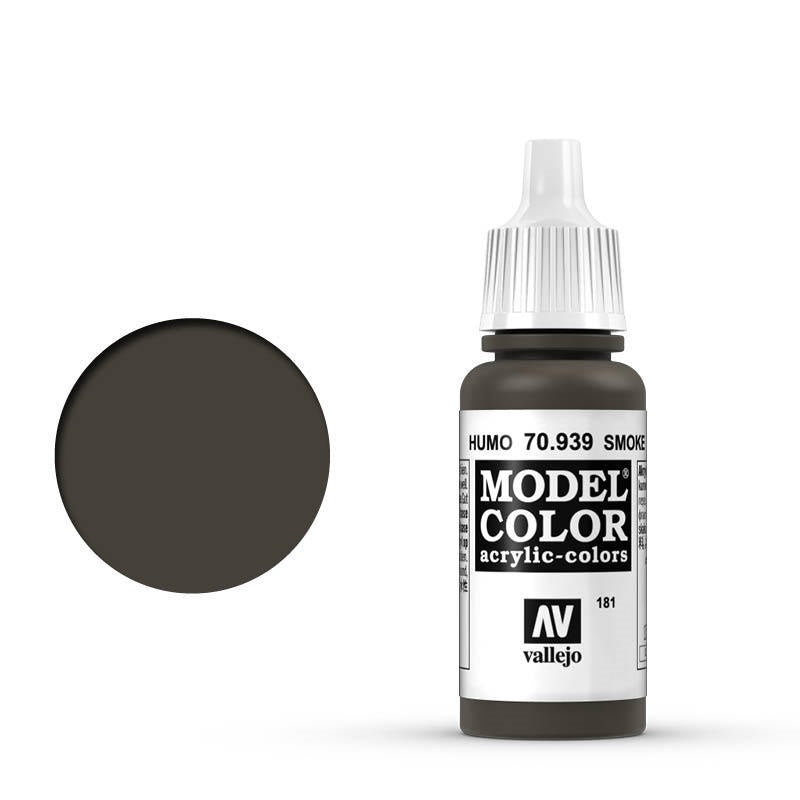Vallejo Model Color: #194 - Smoke Ink - 18 ml Transparent Acrylic Paint