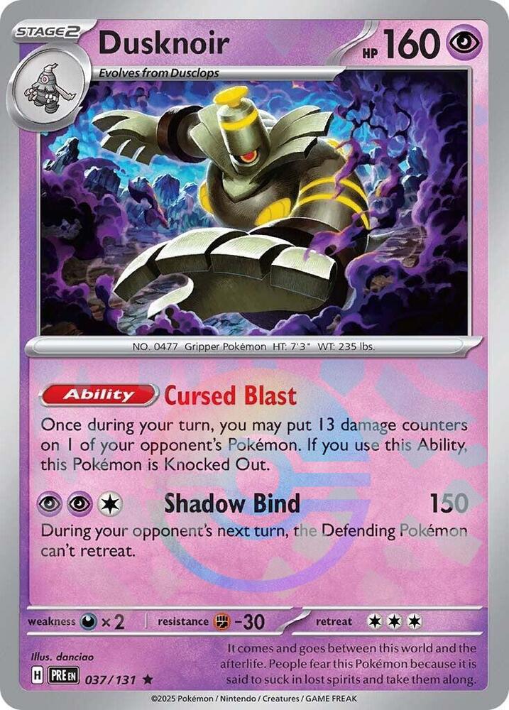 Dusknoir (037/131) (Poke Ball Pattern) [Scarlet & Violet: Prismatic Evolutions]