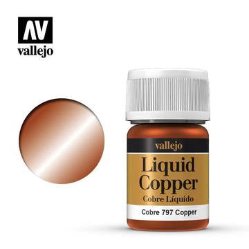 Vallejo Liquid Gold: Copper - 35 ml Alcohol-based Metallic Paint