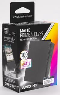 Gamegenic Matt Prime Card Sleeves Black (66mm x 91mm) (100 Sleeves Per Pack)