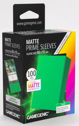 Gamegenic Matt Prime Card Sleeves Green (66mm x 91mm) (100 Sleeves Per Pack)