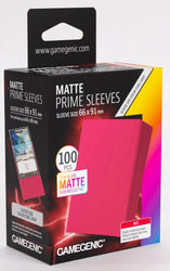 Gamegenic Matt Prime Card Sleeves Red (66mm x 91mm) (100 Sleeves Per Pack)