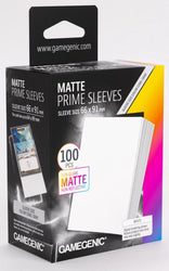Gamegenic Matt Prime Card Sleeves White (66mm x 91mm) (100 Sleeves Per Pack)