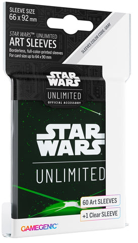 Gamegenic Star Wars Unlimited Art Sleeves - Card Back Green