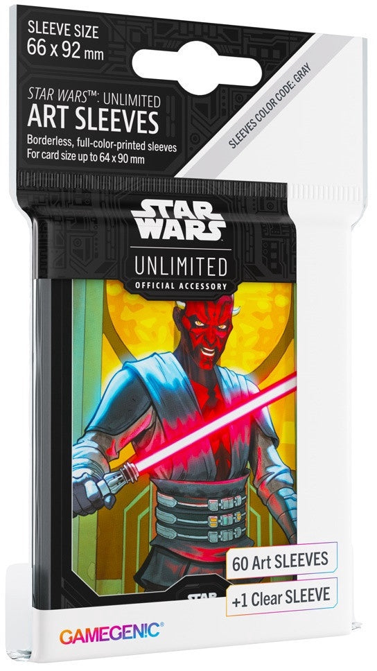 Gamegenic Star Wars Unlimited Art Sleeves - Darth Maul