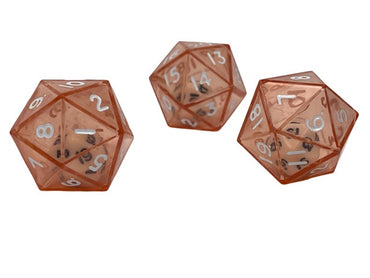 Chessex D20 Double Dice Red/white (Individual Dice)