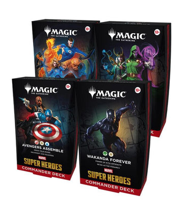 Magic: the Gathering - TCG - Marvel Super Heroes Commander Deck Bundle