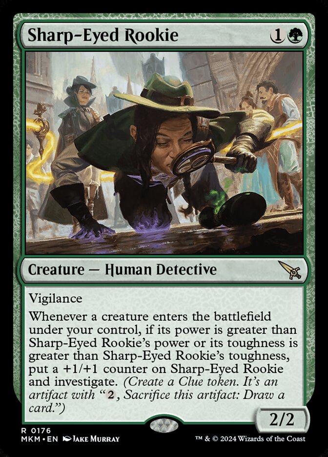 Sharp-Eyed Rookie [Murders at Karlov Manor Prerelease Promos]