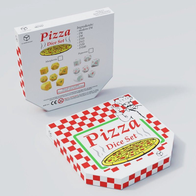 Q Workshop - Pizza - Margherita Dice Set 7