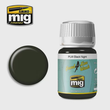 Ammo by MIG - Panel Line Wash - Black Night 35ml