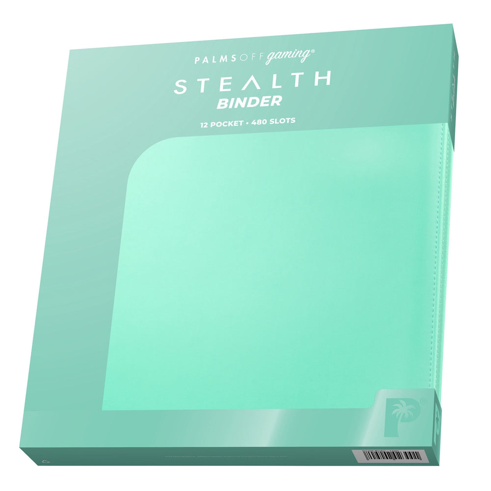 STEALTH 12 Pocket Zip Trading Card Binder - Turquoise