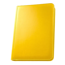STEALTH 9 Pocket Zip Trading Card Binder - Yellow