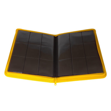 STEALTH 12 Pocket Zip Trading Card Binder - Yellow